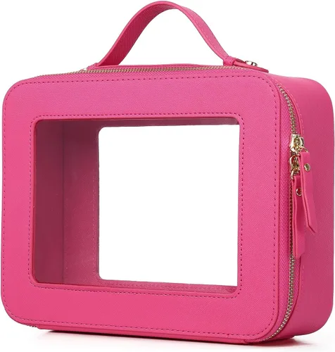 Vista 25 de Bolsa de maquillaje transparente (negro L)