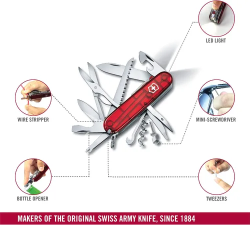 Vista 7 de Victorinox Huntsman Lite LED Swiss Army Navaja