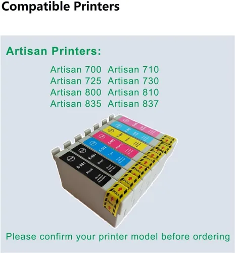 Vista 4 de XIMO Cartucho de tinta remanufacturado de repuesto para impresora Epson 98 T098 para usar con impresora Artisan 700 710 725 730 810 835 837, paquete