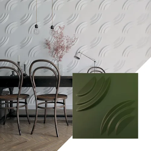 Vista 16 de Ekena Millwork WP20X20ARWH 19 5/8 pulgadas de ancho x 19 5/8 pulgadas de alto, artesano EnduraWall Decorativo 3D Panel de pared cubre 2.67 pies