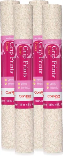 Vista 8 de Con-Tact Brand Grip Prints - Forro versátil y duradero no adhesivo antideslizante para cajones y gabinetes, 12 pulgadas por 5 pies en piedra