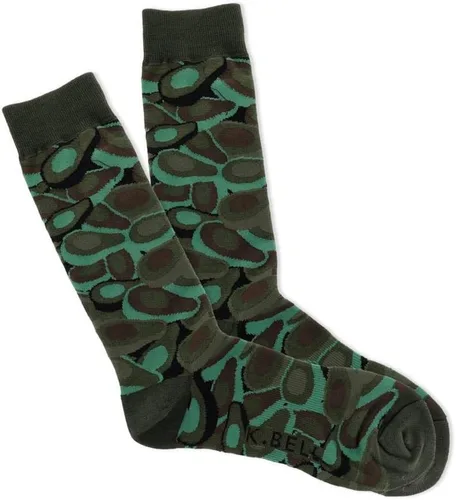 Vista 27 de K. Bell, calcetines retro varsity de lechuga para mujer Adultish (negro)