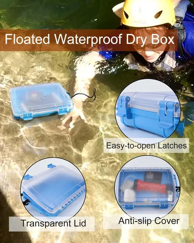 Vista 3 de Caja seca impermeable Caja de almacenamiento hermética Caja de secado impermeable para kayak y barco Contenedores impermeables Caja