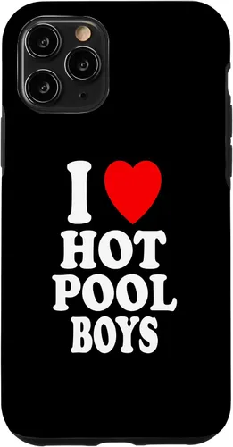 Vista 11 de iPhone 12 mini I Heart (Love) Hot Pool Boys Summer Cleaning MILF Cougar Case