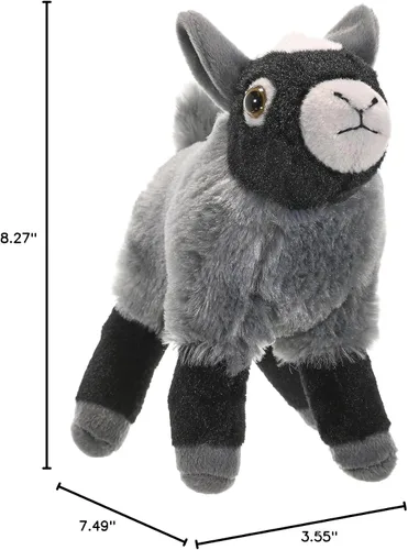 Vista 6 de Wild Republic Peluche de cabra, animal de peluche, regalos para niños, Cuddlekins de 8 pulgadas, versión original