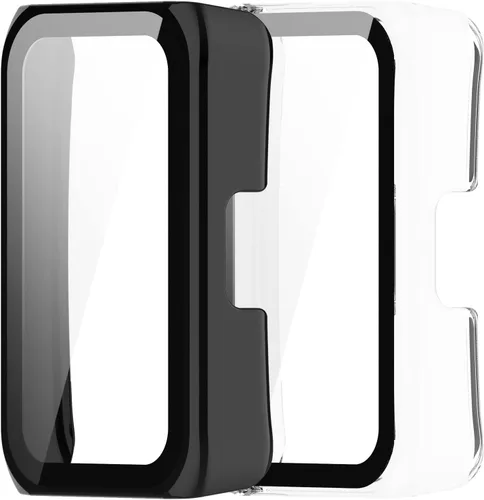 Vista 10 de Funda protectora de pantalla compatible con Huawei Band 7, protector de pantalla resistente a los arañazos, funda protectora completa para Huawei
