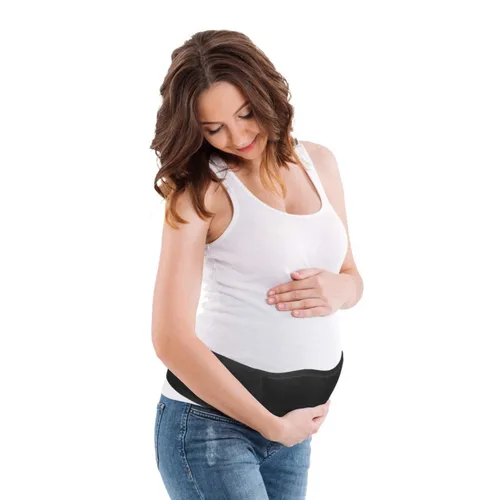 Vista 3 de Cinturón de maternidad, cinturón de apoyo para el embarazo, protección de soporte de espalda, banda transpirable para el vientre que proporciona