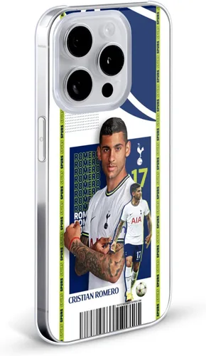 Vista 2 de Head Case Designs Officially Licensed Tottenham Hotspur F.C. Cristian Romero 2022/23 First Team Hard Back Case Compatible with Apple iPhone 15