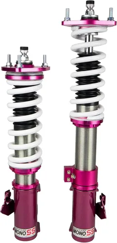 Vista 2 de Godspeed MSS0740-A compatible con Nissan Sentra (B13) 1991-94 MonoSS Coilovers Kit de bajada de suspensión