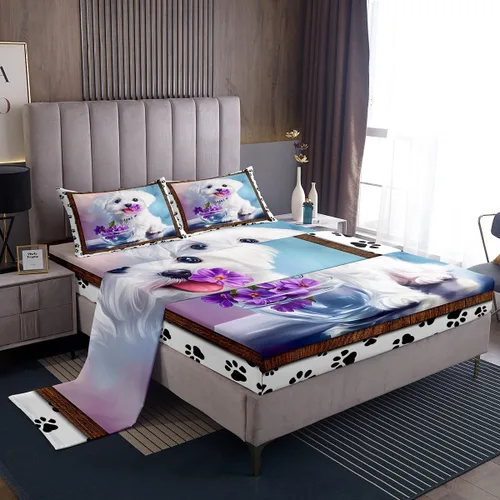 Vista 33 de Erosebridal Lindas sábanas de gato Kawaii fresa tamaño individual para niñas, diseño de arcoíris de dibujos animados, juegos de sábanas y fundas