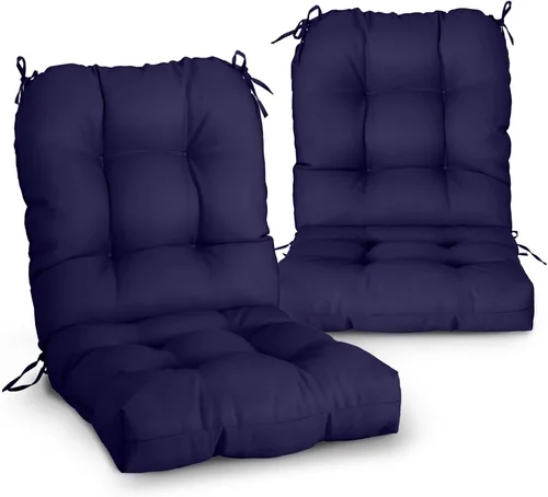 Vista 10 de EAGLE PEAK Cojín Acolchado para Silla de Exterior/Interior para Asiento/Respaldo, Juego de 1, 42'' x 21'', Azul Claro