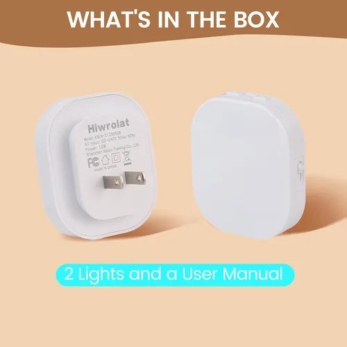 Vista 7 de Luz nocturna LED retroiluminada con sensor de movimiento y sensor de atardecer a amanecer, luz nocturna blanca cálida suave de 2700 K con brillo