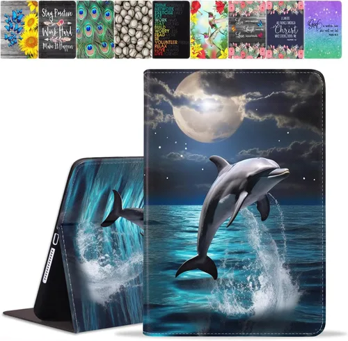 Vista 31 de Funda para Samsung Galaxy Tab A8 de 10.5 pulgadas (SM-X200/X205/X207), funda de piel sintética premium con función de encendido automático