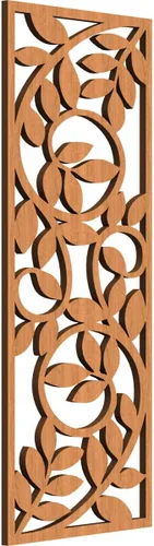 Vista 141 de 9 3/8"W x 24 3/8"H x 1/4"T Utica Decorativo Fretwork Madera Paneles de Pared, Abedul