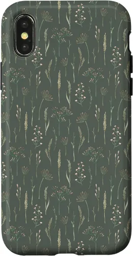 Vista 5 de Neutral Boho Dried Wildflower Meadow Botanical (Olive) Case for iPhone 17