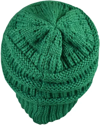 Vista 192 de C.C Trendy Warm Chunky Soft Stretch Cable Knit Beanie