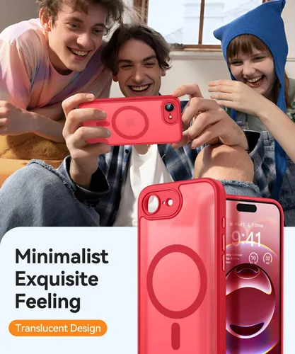 Vista 194 de CANSHN Funda magnética compatible con iPhone Air (6.5 pulgadas), mejorada [protección completa de la cámara] [compatible con Magsafe]