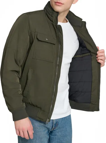 Vista 4 de Levi's para hombres Bombardero Utilitario con cuello de pie para hombre Levi's