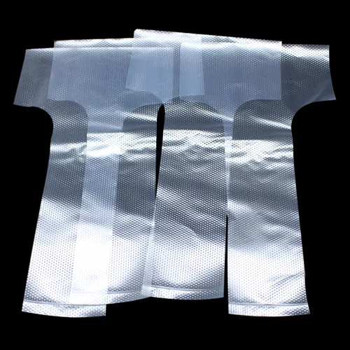 Vista 4 de FERENLI 4.9x9.1 in 100 Uds Mango de Plástico Transparente Bolsas de Contenedores de Bebida Tipo T Entrega Colgante Llevar Llevar Bebidas Café Leche