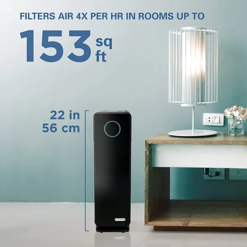Vista 3 de Germ Guardian - Purificador de aire con filtro HEPA verdadero, desinfectante de luz UV, elimina gérmenes, purificador de aire para el hogar