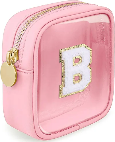 Vista 180 de Bolsa de Maquillaje Transparente Pequeña Bolsa de Cosméticos Bolsa de Viaje de Artículos de Aseo Bolsa Transparente con Cremallera Bolso Organizador