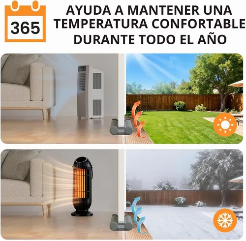 Vista 8 de fowong Tapón de corrientes de aire para puerta 30" Tapón de corrientes de aire ajustable debajo de la puerta, sello bloqueador de ruidos para Gris