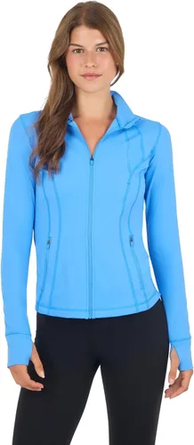 Vista 35 de 90 Degree By Reflex Chaqueta ligera atlética con cremallera completa, ajuste delgado, para correr, con aberturas para los pulgares Negro