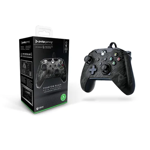 Vista 10 de PDP Gaming Wired Controller Phantom Black - Xbox One