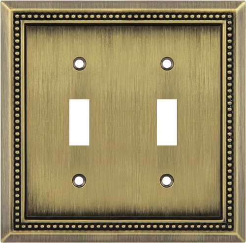 Vista 120 de Henne Bery Sunken Pearls Placa de Pared Decorativa de Servicio Pesado Placa de Interruptor Cubierta de Tomacorriente