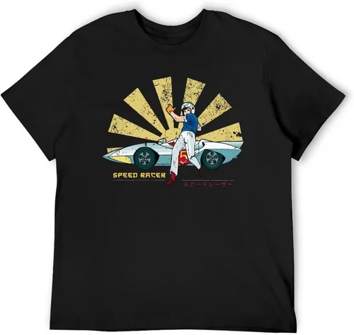 Vista 3 de JINJUREN Camiseta personalizada de carreras japonesas para hombre