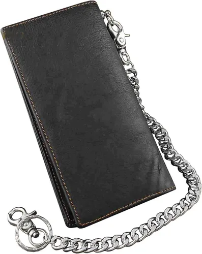 Vista 6 de vogueteen Biker Rock Star Concho - Cartera larga para hombre color negro con cadena Negro - Casual