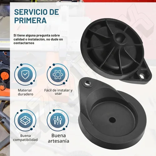 Vista 6 de Paquete de 2 ruedas de mano de sierra de mesa 089290001054 para Ridgid/Ryobi R4513