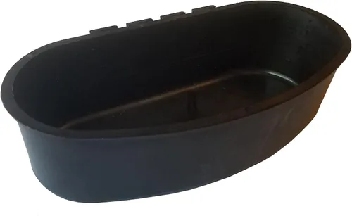 Vista 2 de Cage Cups - Vasos colgantes de 1 cuarto de galón / 32 fl oz para pollo, hoguera, aves de corral, codorniz, faisán (3, negro)