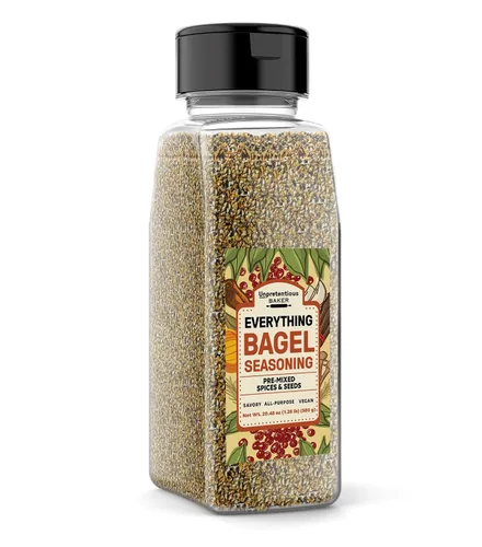 Vista 6 de Sin pretensiones, Everything Bagel Seasoning, 5.12 onzas Para condimentar bagels, mejorar ensaladas y añadir sabor a las verduras asadas