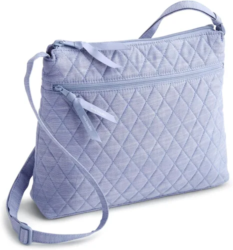 Vista 6 de Vera Bradley Bolso cruzado hipster de algodón de primera calidad con cremallera original para mujer Moonless Night