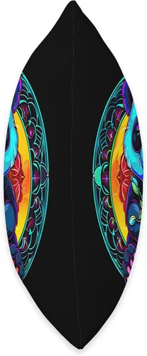 Vista 2 de Cute Streetwear synthwave 80s 90s retro Panda flowers teens Throw Pillow