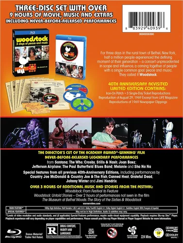 Vista 3 de Woodstock 40th Anniversary Limited Edition Revisited (BD) Blu-ray