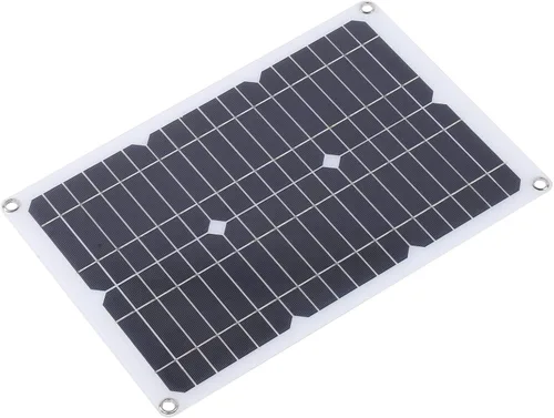 Vista 5 de VGEBY Cable de cargador de coche, 20 W 18 V silicio monocristalino panel celular de energía solar teléfono al aire libre cargador de batería