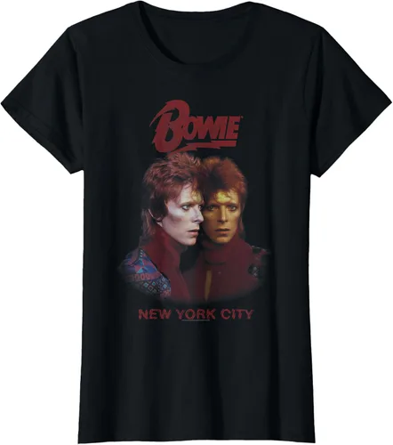 Vista 14 de David Bowie - Camiseta New York City Tour, Negro