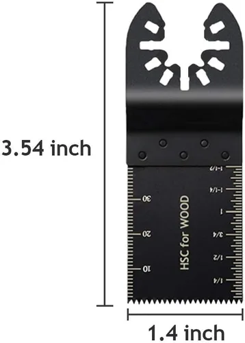 Vista 5 de 40 hojas de sierra oscilantes universales de madera multiherramienta de liberación rápida para cable Porter Black & Decker Rockwell Ridgid Ryobi