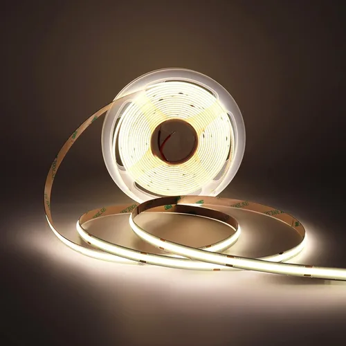 Vista 8 de Tira de luz LED flexible COB de 16.4FT/5M DC12V/24V 528leds/m Cinta flexible (12V, azul)