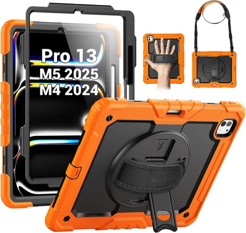Vista 18 de SEYMAC Funda para iPad de 9ª/8ª/7ª Generación Estuche 10.2" 2021-2019, Funda Protectora de Cuerpo Completo Resistente a Prueba de Golpes de Servicio