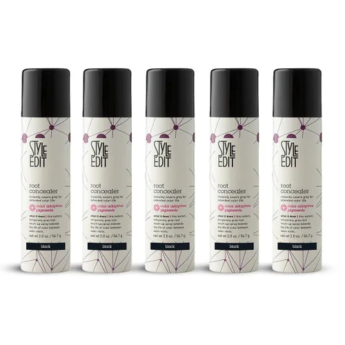 Vista 11 de Style Edit - Corrector de raíces, cubre instantáneamente canas y raíces, calidad de salón de belleza profesional