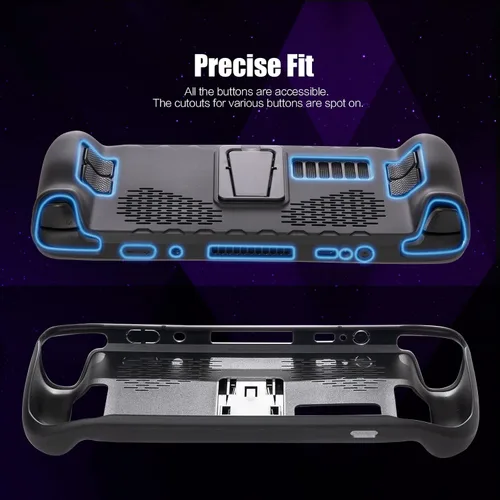 Vista 2 de Funda protectora con soporte para cubierta de vapor, funda de TPU suave y cubierta de vapor, protección completa para accesorios de cubierta
