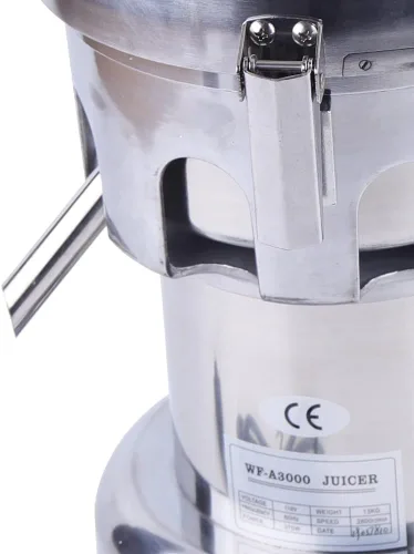 Vista 3 de Extractor de jugo comercial Frutas y verduras Juicer centrífugo resistente de acero inoxidable para frutas y verduras