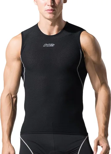 Vista 3 de bpbtti Ropa interior sin mangas de alta absorción para hombre, ropa interior de secado rápido, chaleco ligero deportivo sin mangas