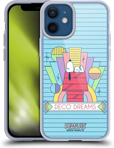 Vista 150 de Head Case Designs Snoopy Deco Dreams - Funda de gel suave con licencia oficial de Peanuts Blue Pattern compatible con Apple iPhone 7 Plus/iPhone 8