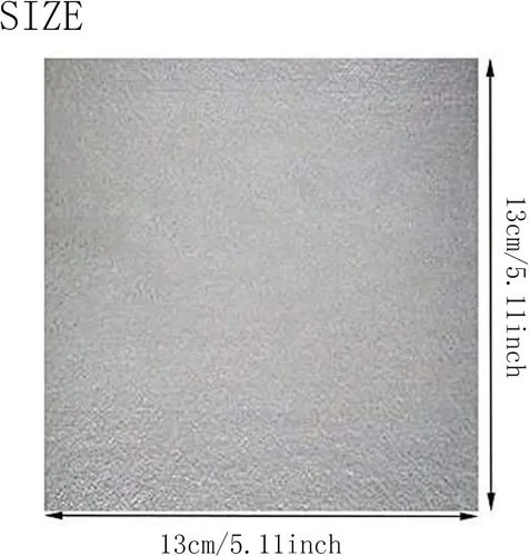 Vista 2 de 4 cubiertas de guía de ondas para microondas, cubierta de guía de ondas de 5.1 in x 5.1 in, hojas de placas de mica para horno de microondas
