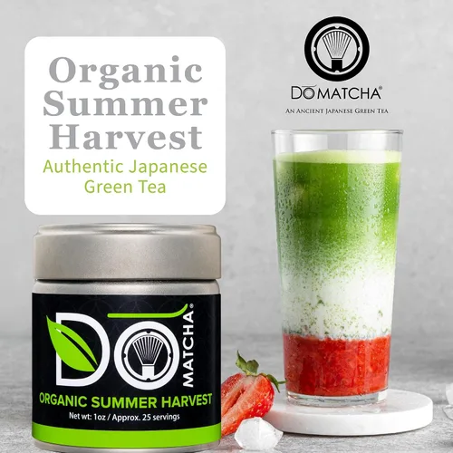 Vista 2 de Domatcha Matcha de cosecha de verano orgánico, 30 GR
