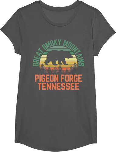 Vista 32 de Camiseta Pigeon Forge Great Smoky Mountains National Park Tennessee, Negro, S